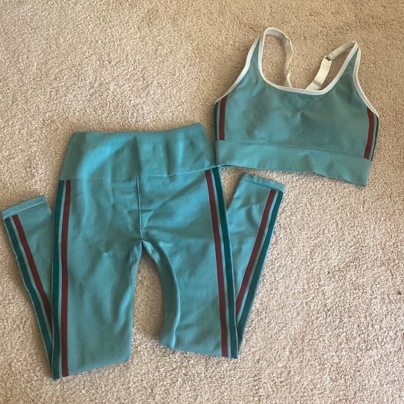 Fabletics Pants - Fabletics lunar blue workout set